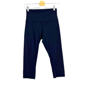 Lululemon Align Crop Deep Indigo Navy Blue Size 6‎